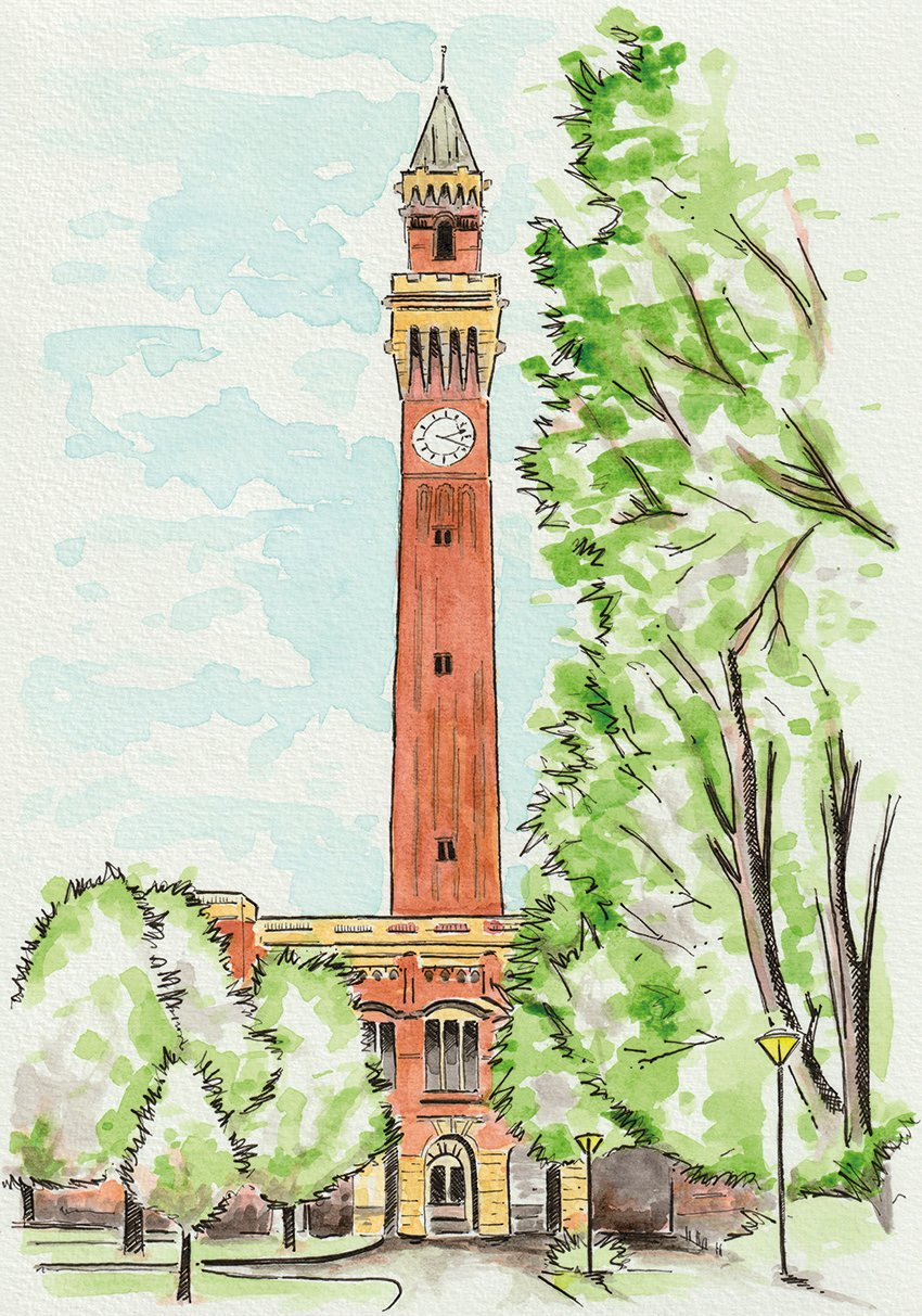 Old Joe at the University of Birmingham | Draw My City